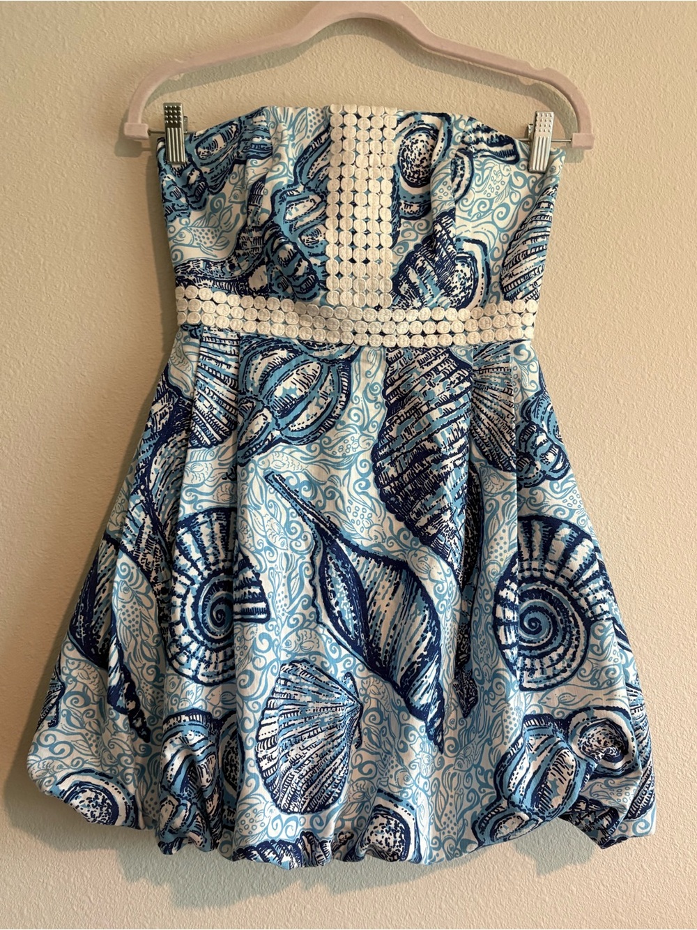NWT Lilly Pulitzer Regency Bubble Mini Dress Women’s 0 Stuff Shells Holy Grail